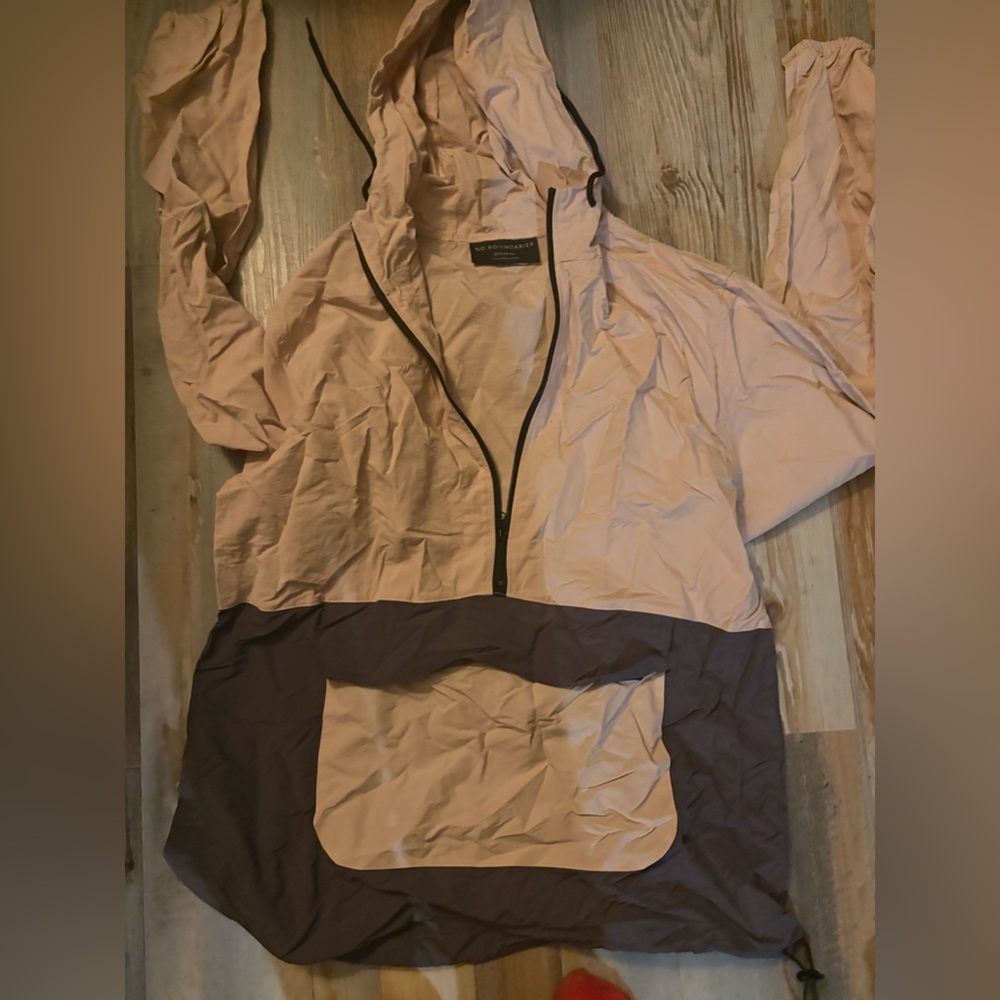 No Boundaries Pink and Brown Cape Jacket
